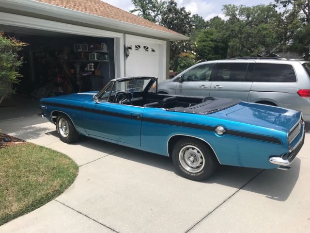 1967 Blue Plymouth Barracuda Convertible
