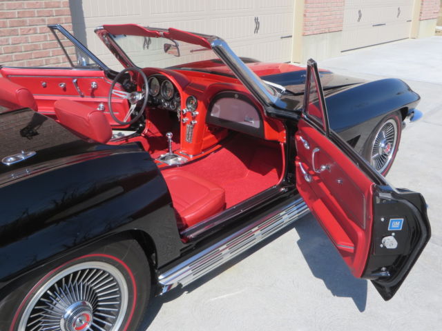 1967 Black Chevrolet Corvette Convertible