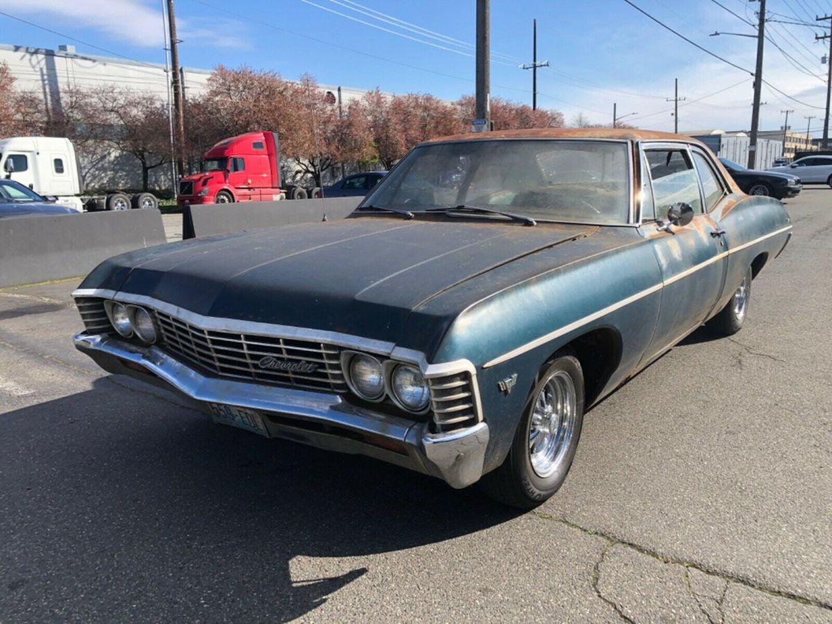 1967 Blue Chevrolet Bel Air/150/210 Coupe