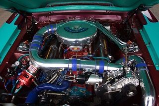 1967 Turquoise and Plum Ford Mustang 2 door