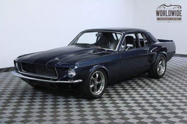 1967 Blue Ford Mustang