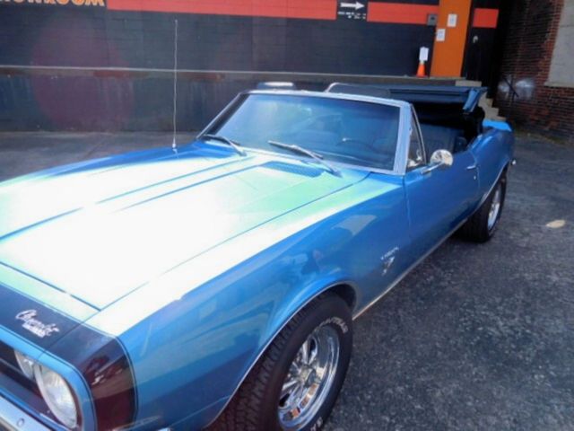 1967 Blue Chevrolet Camaro Convertible