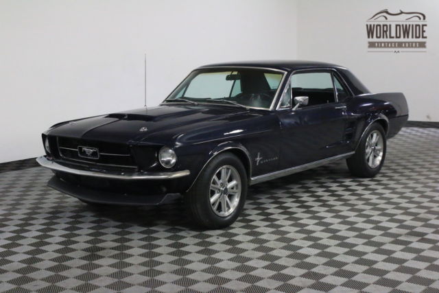 1967 Blue Ford Mustang