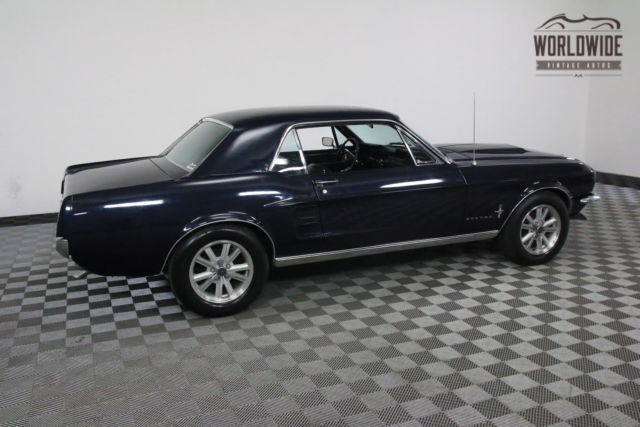 1967 Blue Ford Mustang