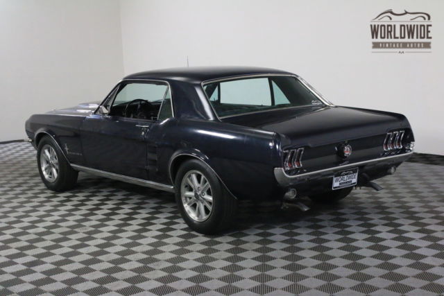 1967 Blue Ford Mustang