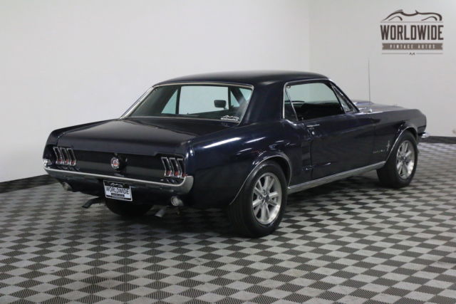 1967 Blue Ford Mustang