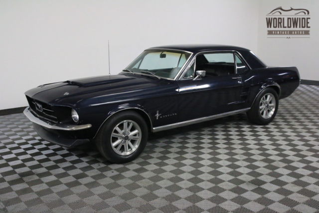 1967 Blue Ford Mustang
