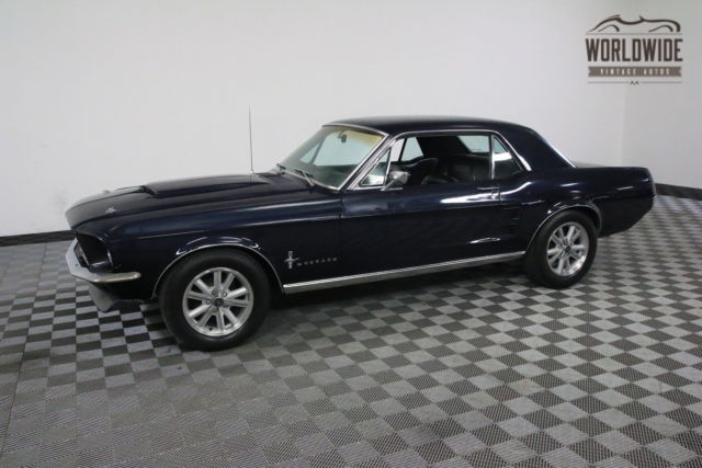 1967 Blue Ford Mustang