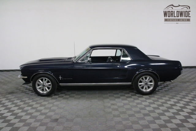 1967 Blue Ford Mustang