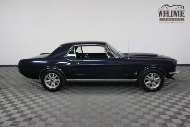 1967 Blue Ford Mustang