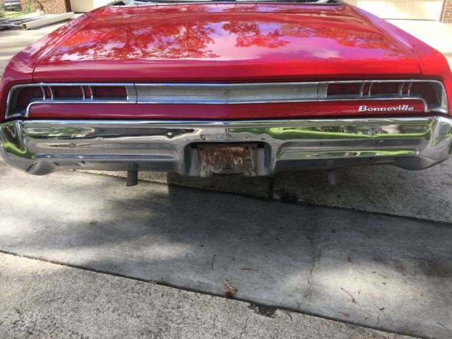 1967 Red Pontiac Bonneville Convertible