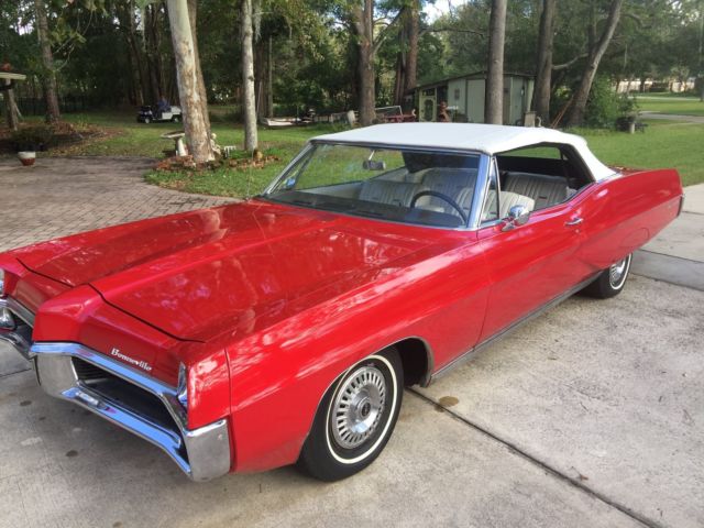 1967 Red Pontiac Bonneville Convertible