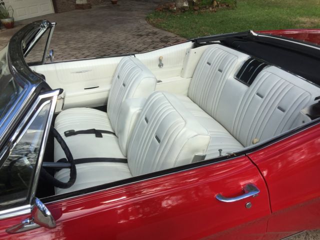 1967 Red Pontiac Bonneville Convertible