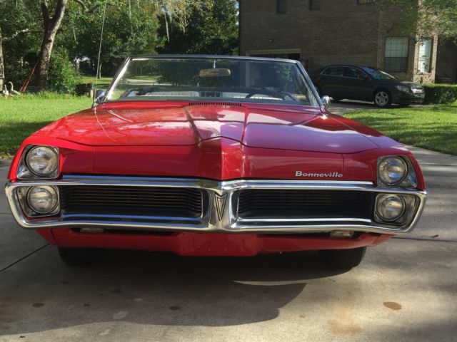 1967 Red Pontiac Bonneville Convertible