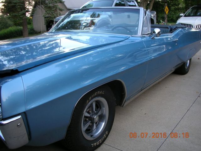 1967 Blue Pontiac Bonneville Convertible