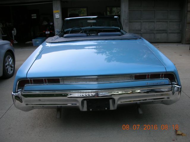 1967 Blue Pontiac Bonneville Convertible