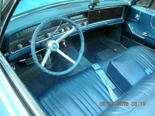 1967 Blue Pontiac Bonneville Convertible