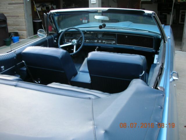 1967 Blue Pontiac Bonneville Convertible