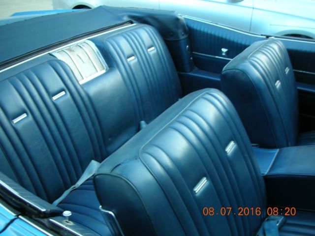 1967 Blue Pontiac Bonneville Convertible