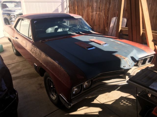1967 Red Buick Skylark Coupe