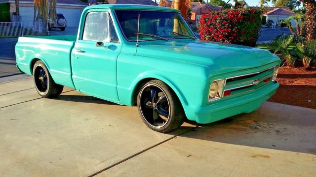 1967 Teal Chevrolet C-10 shortbox