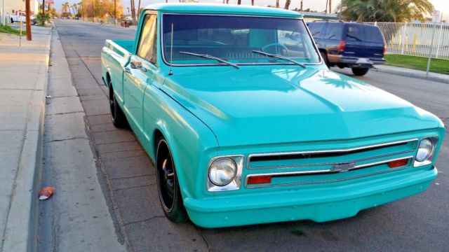 1967 Teal Chevrolet C-10 shortbox