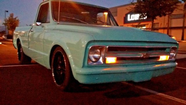 1967 Teal Chevrolet C-10 shortbox