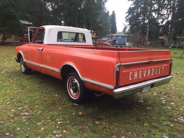 1967 Orange Chevrolet C-10