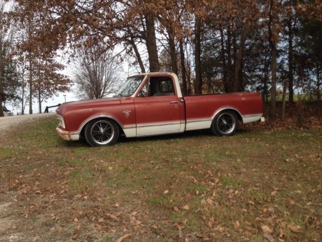 1967 Burgundy Chevrolet C-10 Standard Cab Pickup