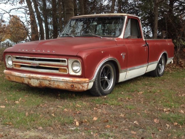 1967 Burgundy Chevrolet C-10 Standard Cab Pickup