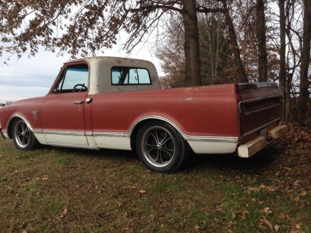 1967 Burgundy Chevrolet C-10 Standard Cab Pickup