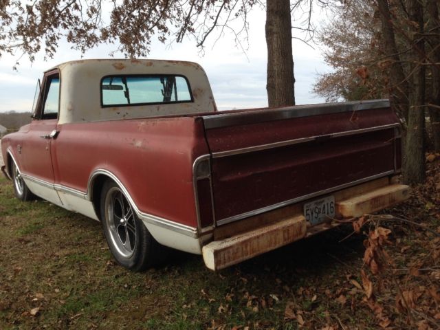 1967 Burgundy Chevrolet C-10 Standard Cab Pickup
