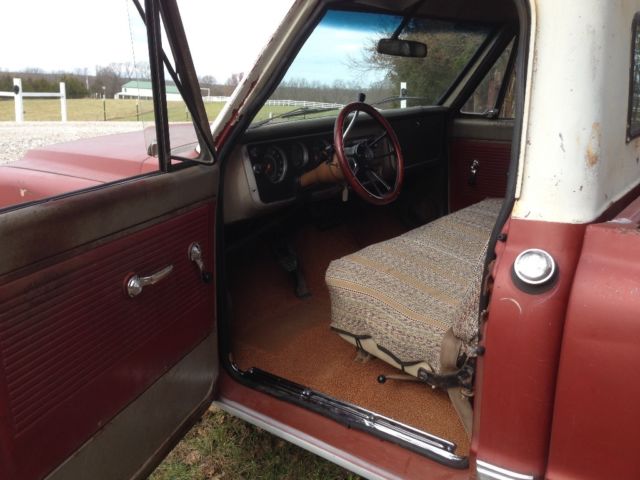 1967 Burgundy Chevrolet C-10 Standard Cab Pickup