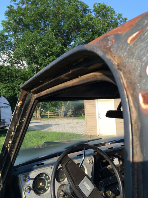 1967 black Chevrolet C-10 truck