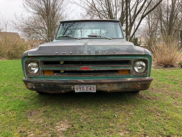 1967 Green Chevrolet C-10 SHORT BED PICKUP