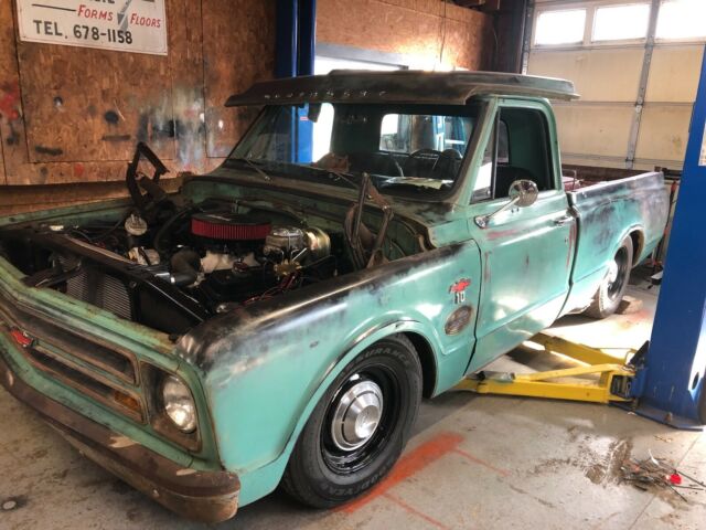 1967 Green Chevrolet C-10 SHORT BED PICKUP
