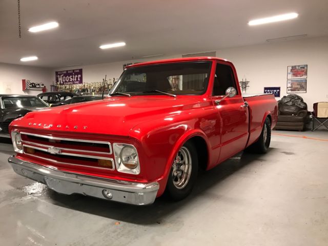 1967 Red Chevrolet C-10 Standard Cab Pickup