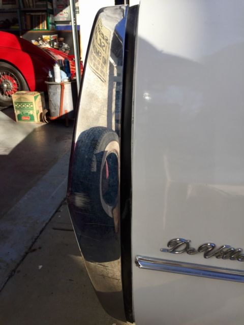 1967 White Cadillac DeVille Convertible