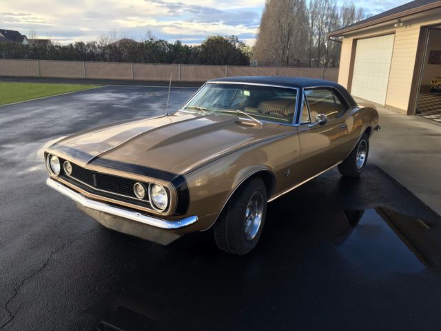 1967 Gold Chevrolet Camaro