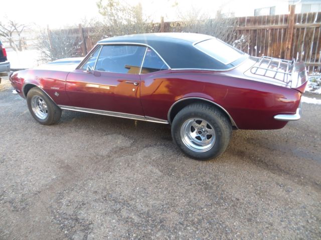 1967 Burgundy Chevrolet Camaro Coupe