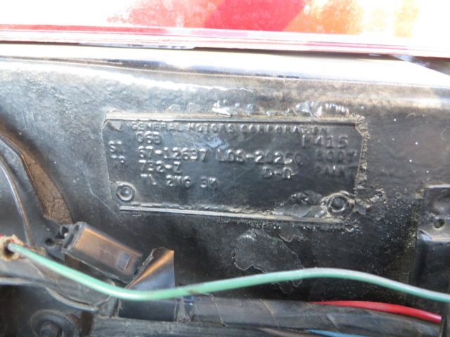 1967 Burgundy Chevrolet Camaro Coupe