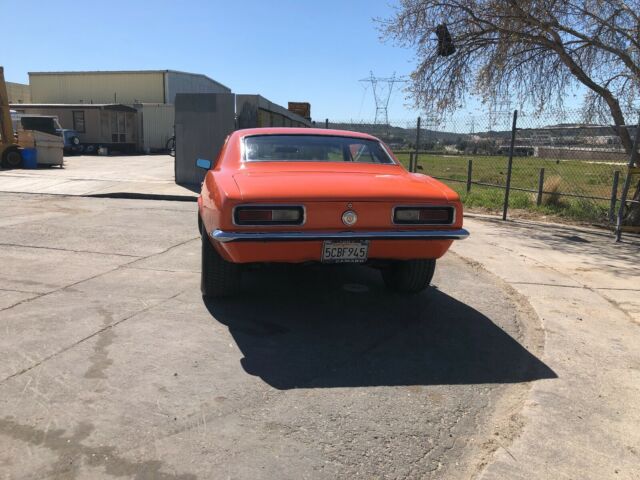 1967 Orange Chevrolet Camaro Coupe