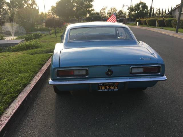 1967 Blue Chevrolet Camaro Coupe