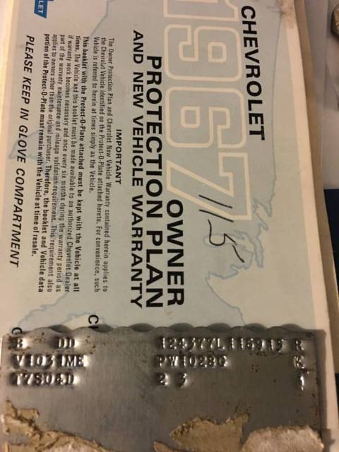 1967 Blue Chevrolet Camaro Coupe