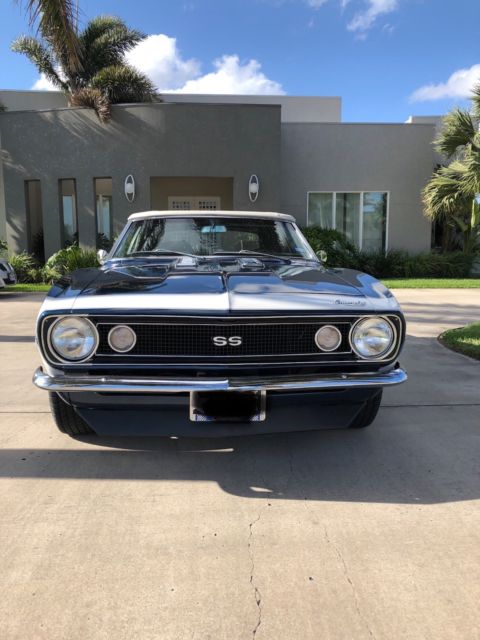 1967 Deepwater Blue Chevrolet Camaro Convertible