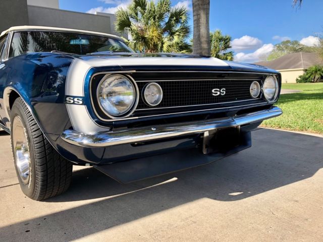 1967 Deepwater Blue Chevrolet Camaro Convertible