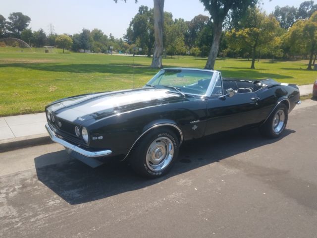 1967 Black Chevrolet Camaro Convertible