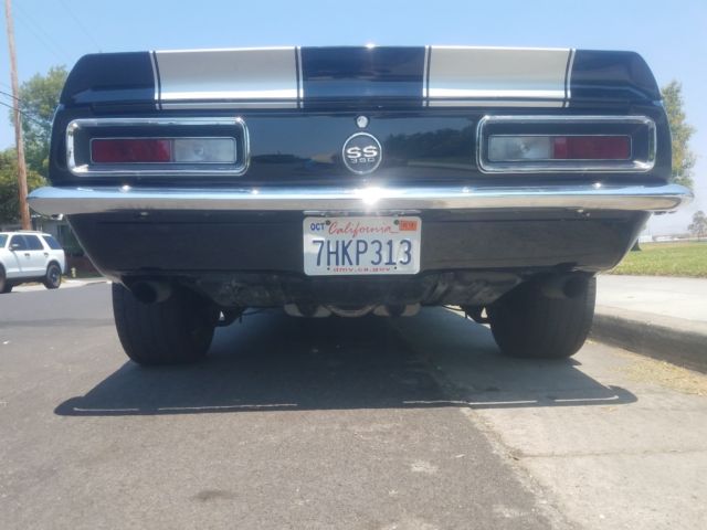 1967 Black Chevrolet Camaro Convertible
