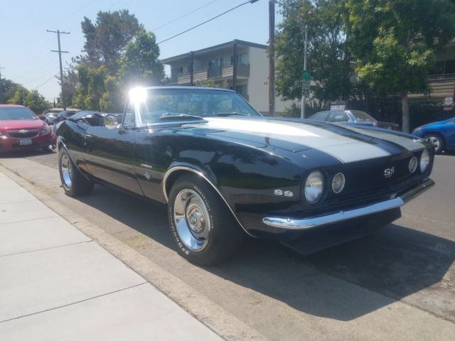 1967 Black Chevrolet Camaro Convertible