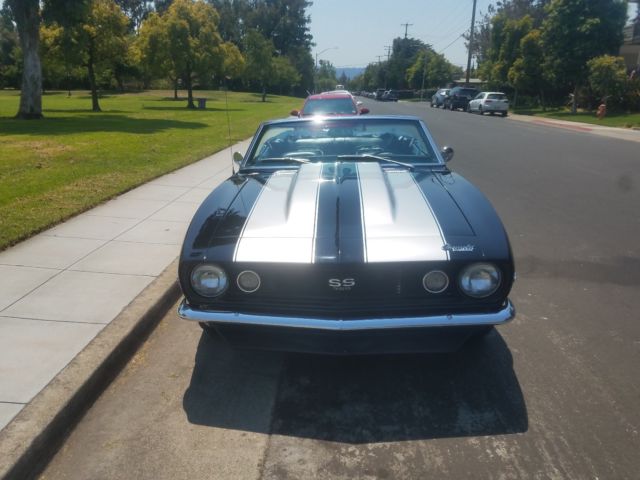 1967 Black Chevrolet Camaro Convertible